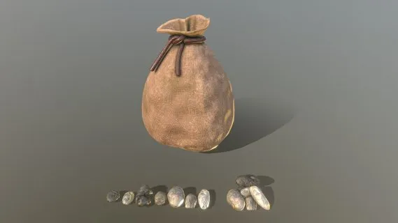 钱袋子 储物袋  石头