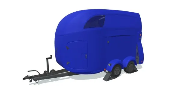 马匹运输拖车 动物拖车 马匹转运车 汽车牵引车 牛羊马转运车 畜牧业货物搬运车