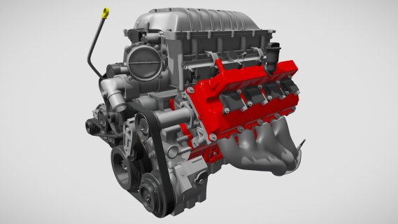 道奇挑战者HEMI恶魔V8发动机 汽车引擎 汽车发动机 汽车部件 引擎电机 涡轮增压发动机 机械涡轮