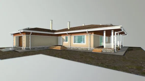 现代别墅 现代住宅 居住建筑模型 私人别墅 私人住宅 独栋洋房 独栋别墅 欧式住宅