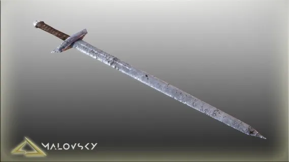 铁剑 生锈的剑 中世纪宝剑 古剑 破剑 长剑