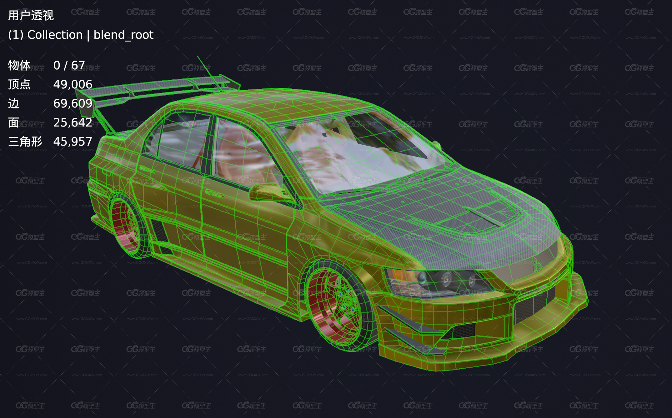 Evo 9 MR赛车 汽车 拉力赛汽车 比赛汽车 赛事汽车-5