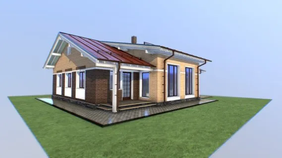现代别墅 现代住宅 居住建筑模型 私人别墅 私人住宅 独栋洋房 独栋别墅 欧式住宅