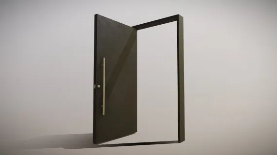 现代门 门框 金属门