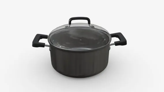 厨房用具 蒸锅 高压锅 电饭锅 不锈钢锅3D模型