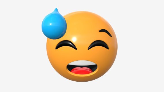 出冷汗表情符号 现代表情包 微信表情包 卡通表情 搞笑搞怪emoji表情包