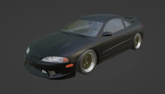 1998 Eagle Talon TSI AWD运动型轿跑车 复古汽车 跑车
