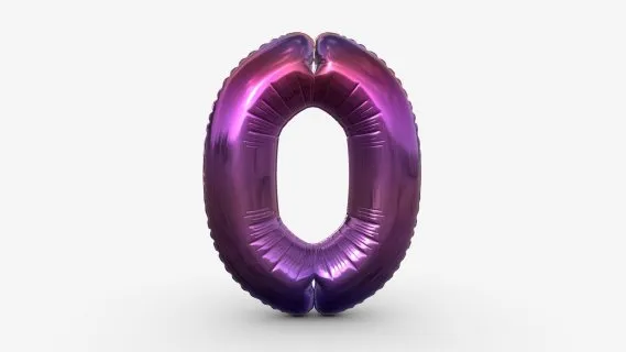 数字0气球 婚礼装饰 装饰气球 生日气球 箔气球 充气气球 生日派对装饰