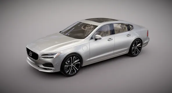 沃尔沃S90充电新能源汽车 沃尔沃汽车 S90汽车 豪华轿车 电动车 家用汽车带内饰