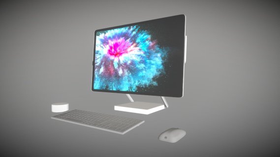 Microsoft Surface Studio台式电脑 台式主机 显示器 显示屏 电脑 键盘鼠标