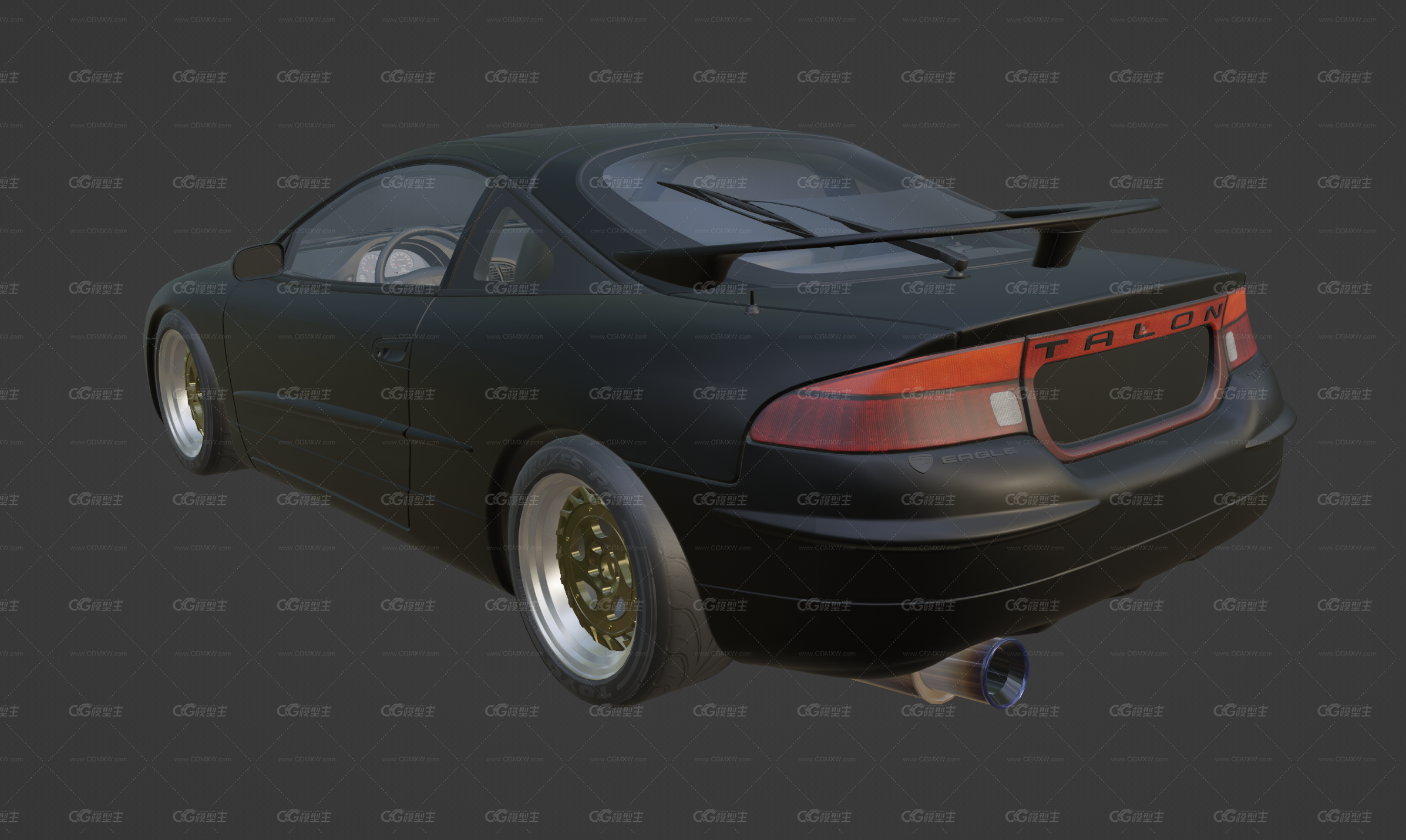 1998 Eagle Talon TSI AWD运动型轿跑车 复古汽车 跑车-3