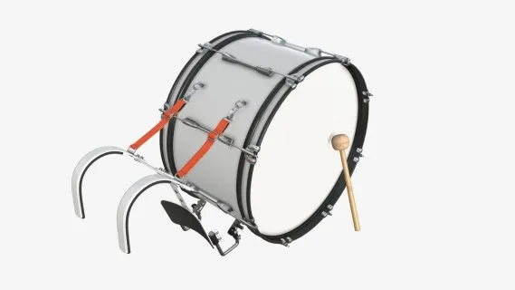 带托架的行进低音鼓 行进鼓 打击乐器 低音鼓 大军鼓 多音鼓