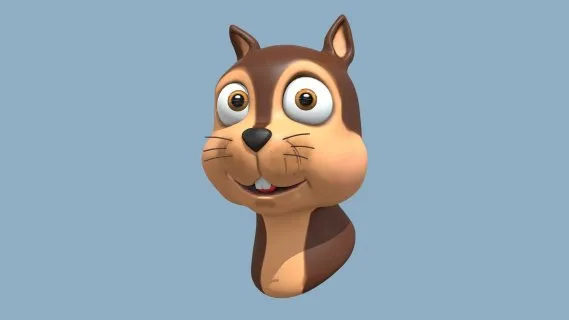 花栗鼠 卡通 动漫 影视 游戏 3D模型