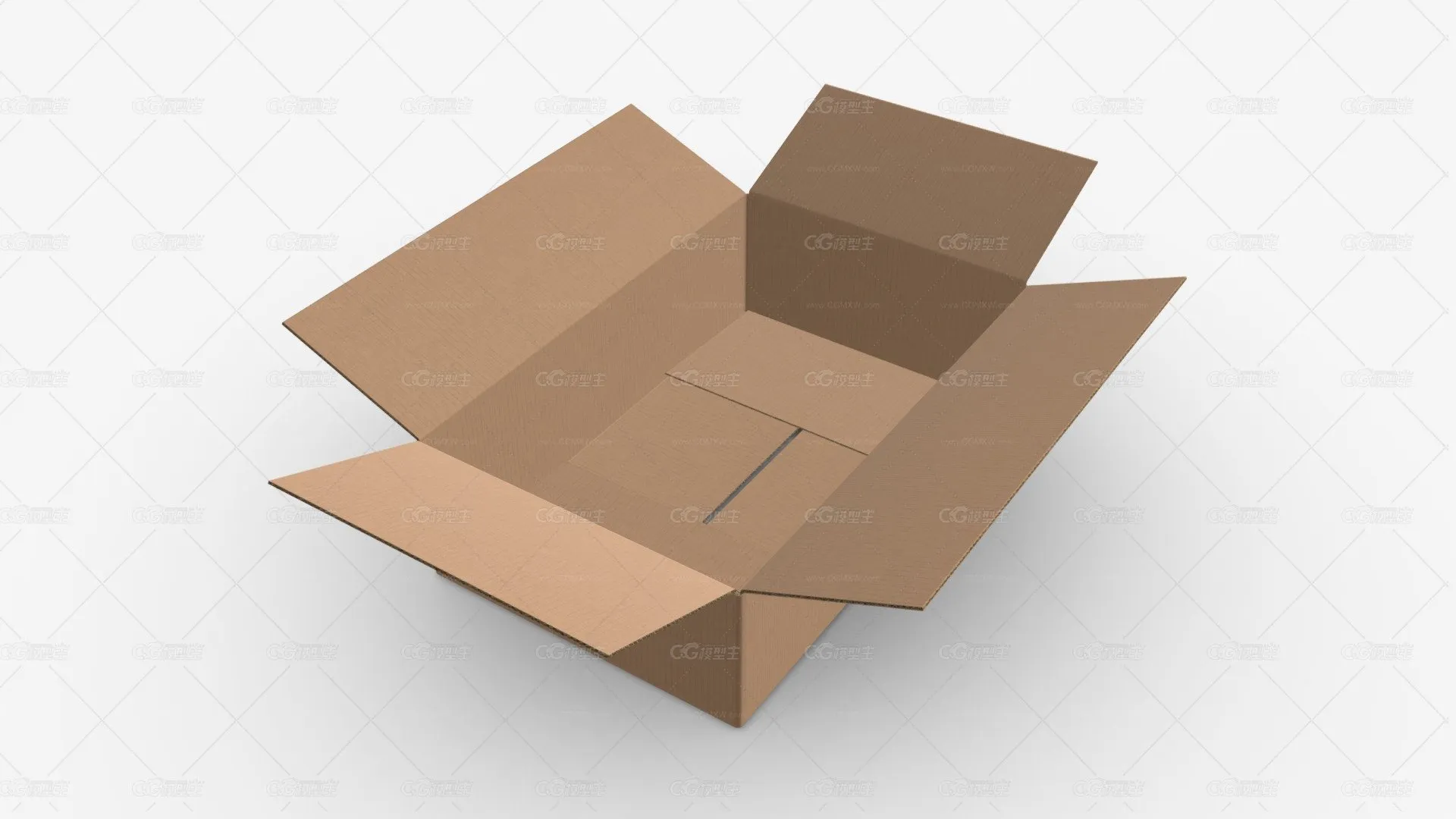 打开纸箱 包装箱 纸皮箱 牛皮纸箱 收纳箱 快递箱 公司文件箱 外包装箱 箱子 纸箱 包裹箱-1