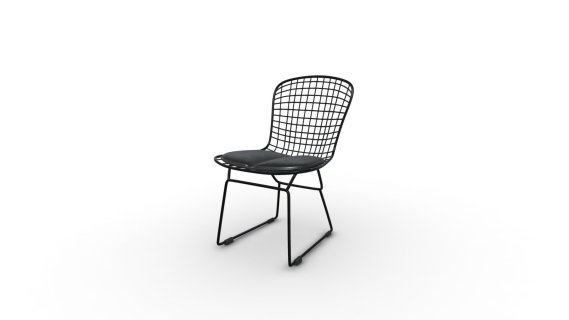 TM920.Silla Auxiliar Bertoia Negro Negro