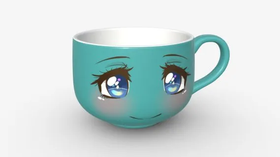 带把手的咖啡杯 现代杯子 咖啡杯 马克杯 水杯 茶杯 饮水杯 马卡龙杯 瓷杯