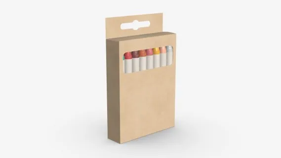儿童蜡笔 画笔 文具用品 多彩蜡笔盒