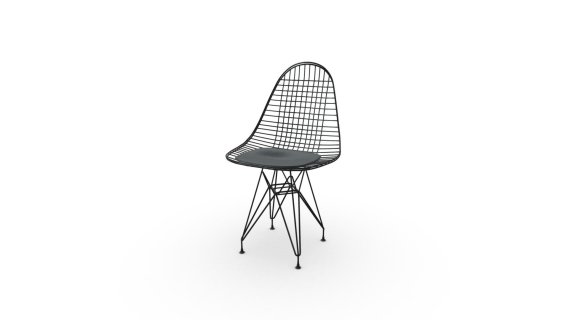 TM921.Silla Auxiliar Bertoia Small Negro