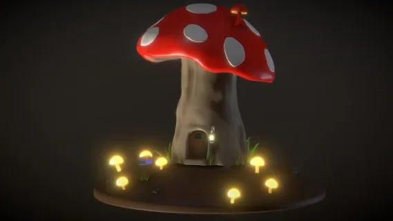 蘑菇屋 卡通 动漫 影视 游戏 3D模型