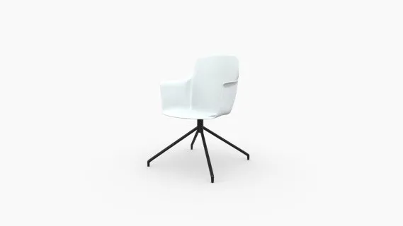 TM1009.Silla Visitante Alvin Blanco