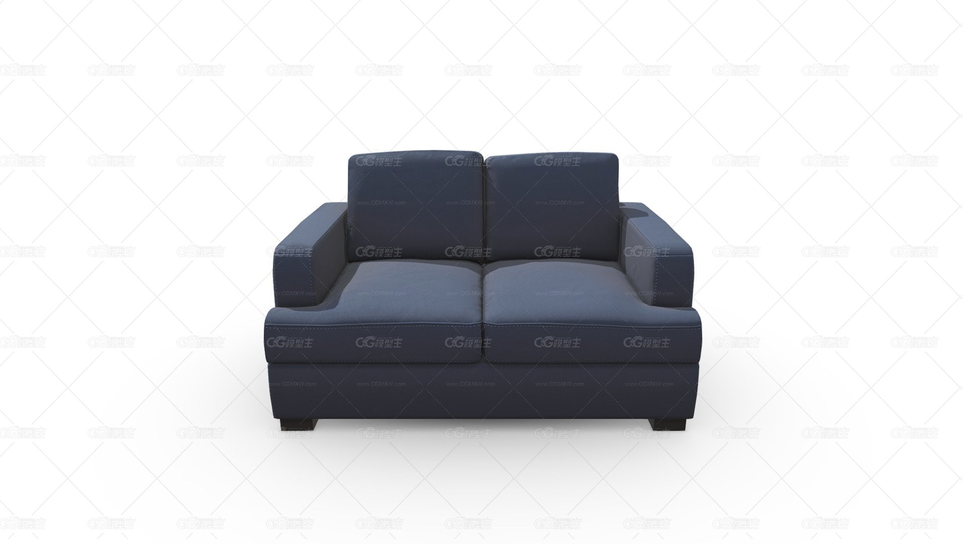 TM747_SOFA 2 PUESTOS纽约TELA PARKER AZUL I-1