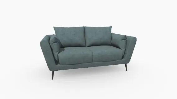 sofa Valencia2PuestosTelaZaremAguamarina