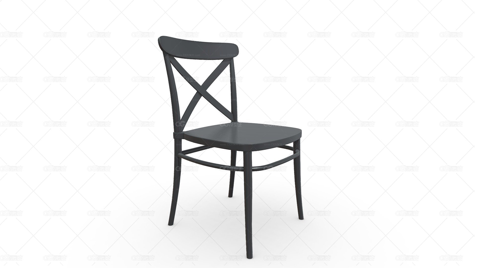 SILLA AUXILIAR MARRAKECH PLASTICO NEGRO-1