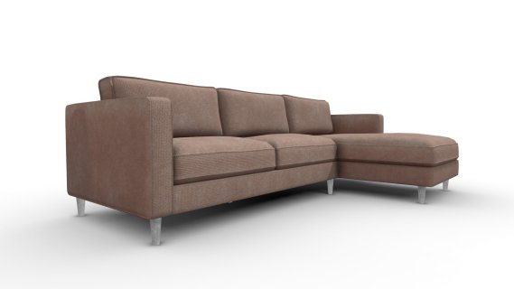 Sofa En L Derecho曼哈顿灰褐色