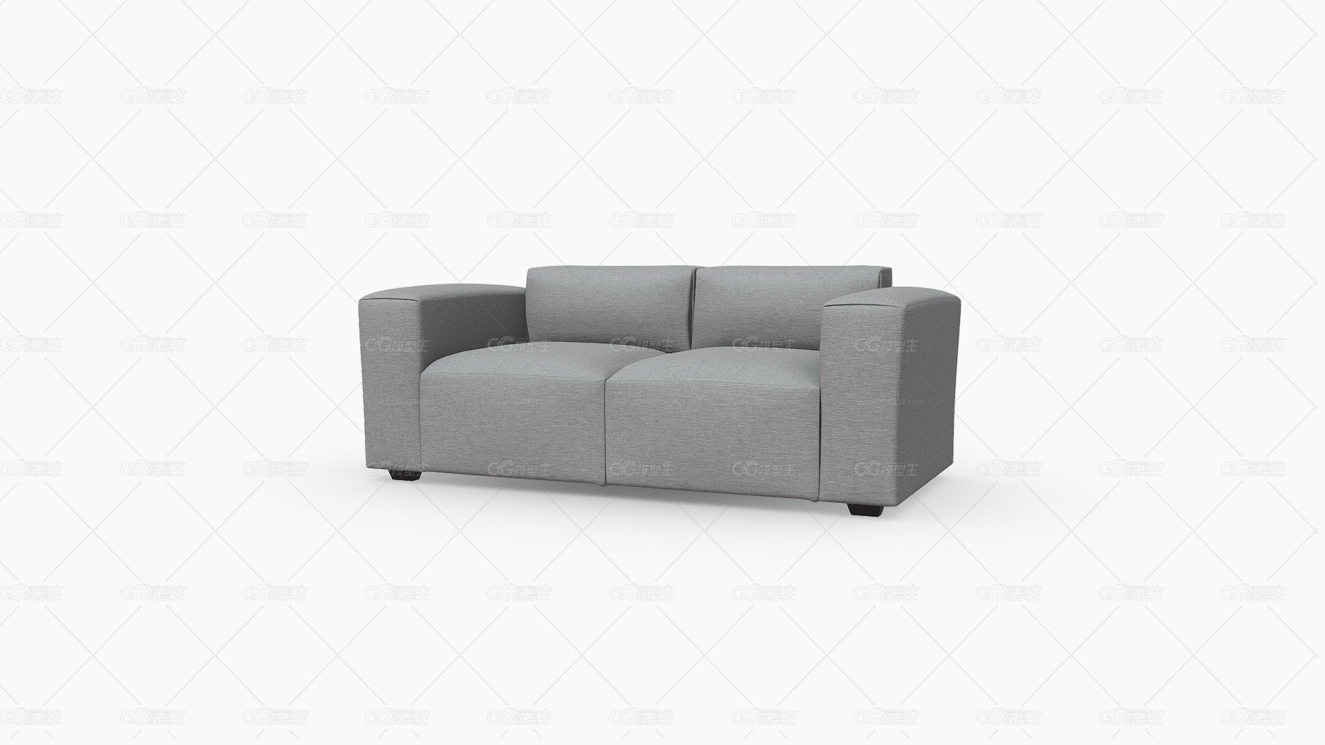 Sofa Toronto 2 Puestos Tela Oliveto Gris 10件号-1