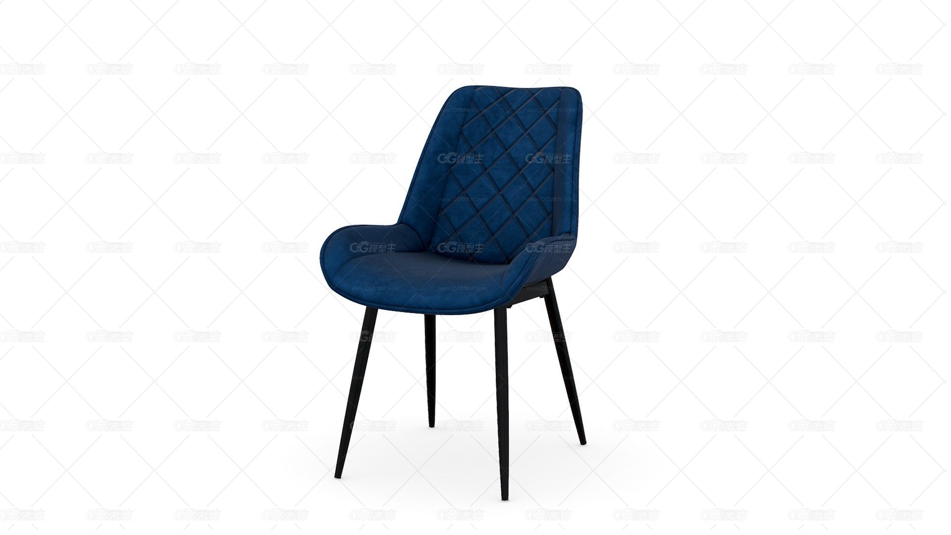 Silla de Comedor Kathe Tela Azul-1