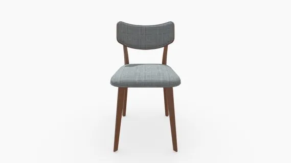 Silla de Comedor Zico Tela Gris Oscuro