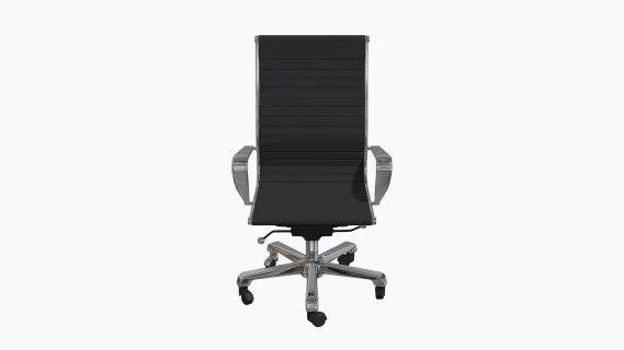 SILLA CASSANDRA ALTA C-B CUERO SINTETICO NEGRO