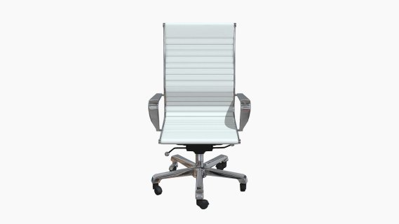 SILLA CASSANDRA ALTA CB CUERO SINTETICO BLANCO