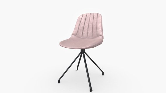 Silla De Comedor Eva Terciopelo Vic Rosado