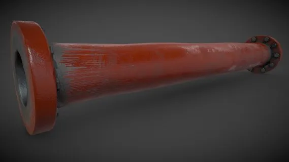 红色的钢管  水管 
