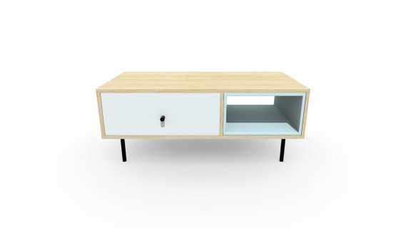 Mesa de Centro Aurora 100-50-40 cm Lam Azul