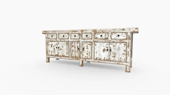 Mueble Desgaste Blanco