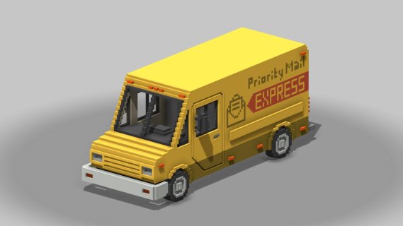 Voxel Mail Van