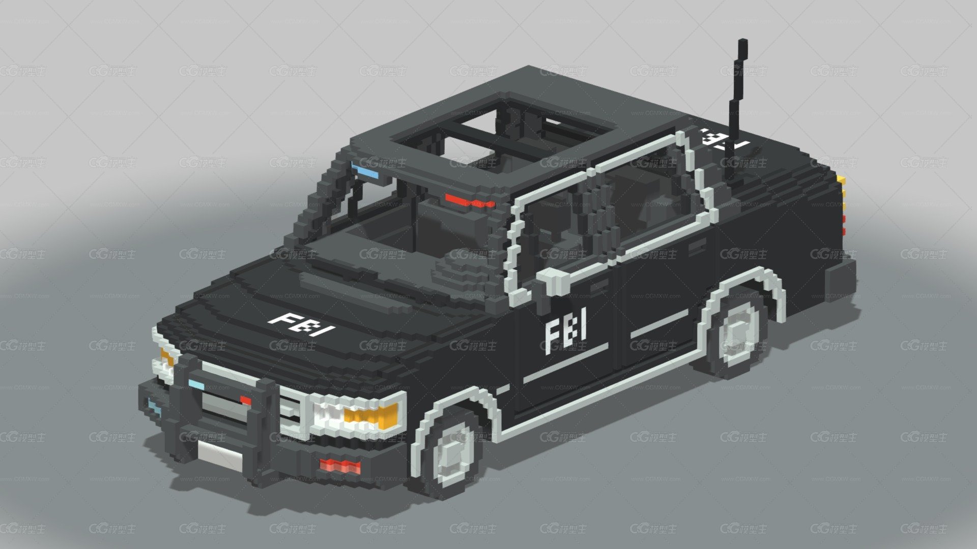 Voxel FBI汽车-1