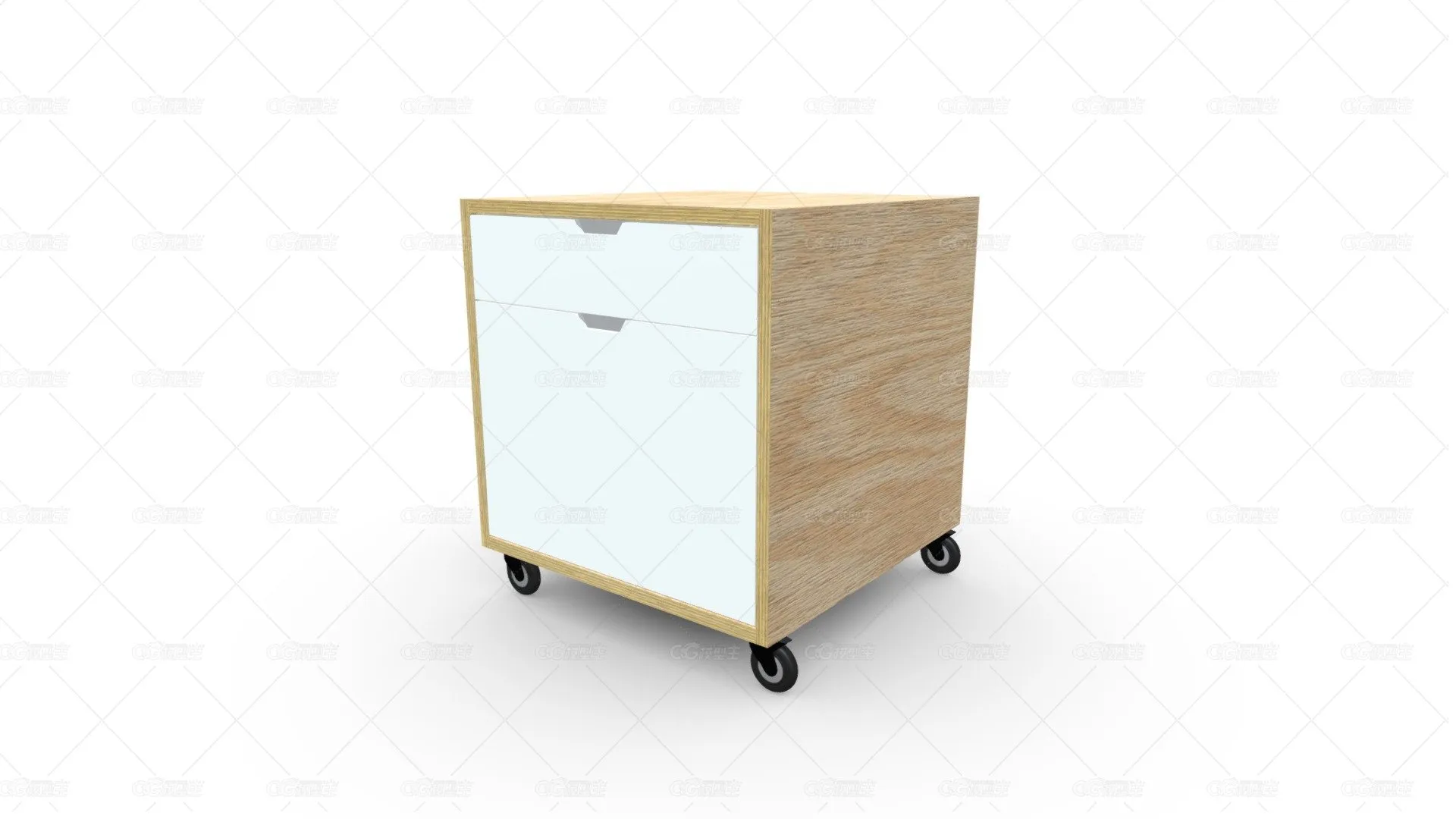 M735.Carrito archivador 2 cajones皮诺三缸-1