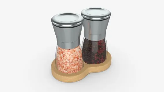 创意不锈钢研磨器厨房用品玻璃调料瓶家用黑胡椒研磨器调味瓶