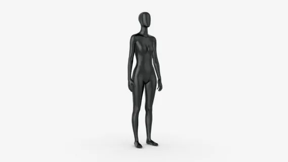 女性黑色塑料人体模特 服装模特 橱窗人体模型 商场人体模型 道具模特 