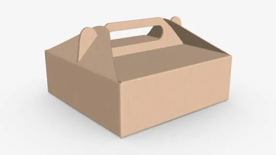 空白手提蛋糕盒 水果箱 食品打包盒 牛皮纸手提盒 礼品盒子 手提纸箱 纸盒包装 
