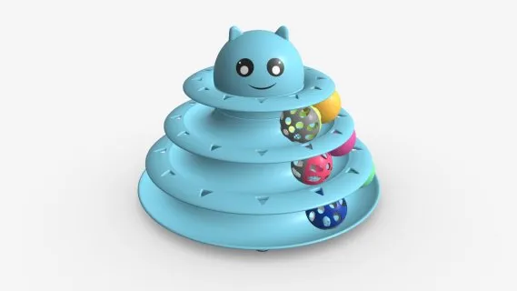猫玩具滚筒转盘
