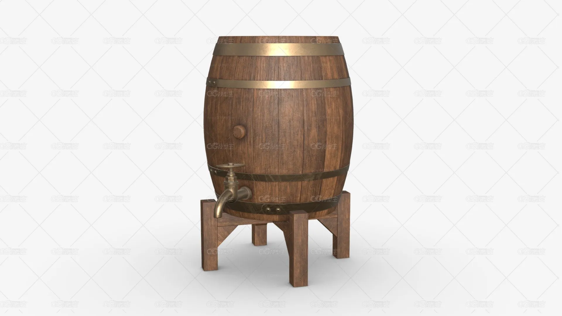 酒桶 啤酒桶 圆木桶 木酒桶 水桶 写实酒桶 圆啤酒木桶 威士忌桶 圆酒桶 啤酒木桶-1