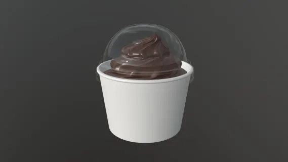 白色塑料杯冰淇淋 巧克力冰激凌 盒装冰激凌