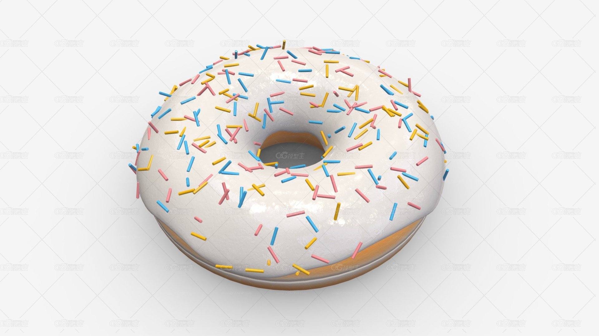 甜甜圈 甜品食物模型-1