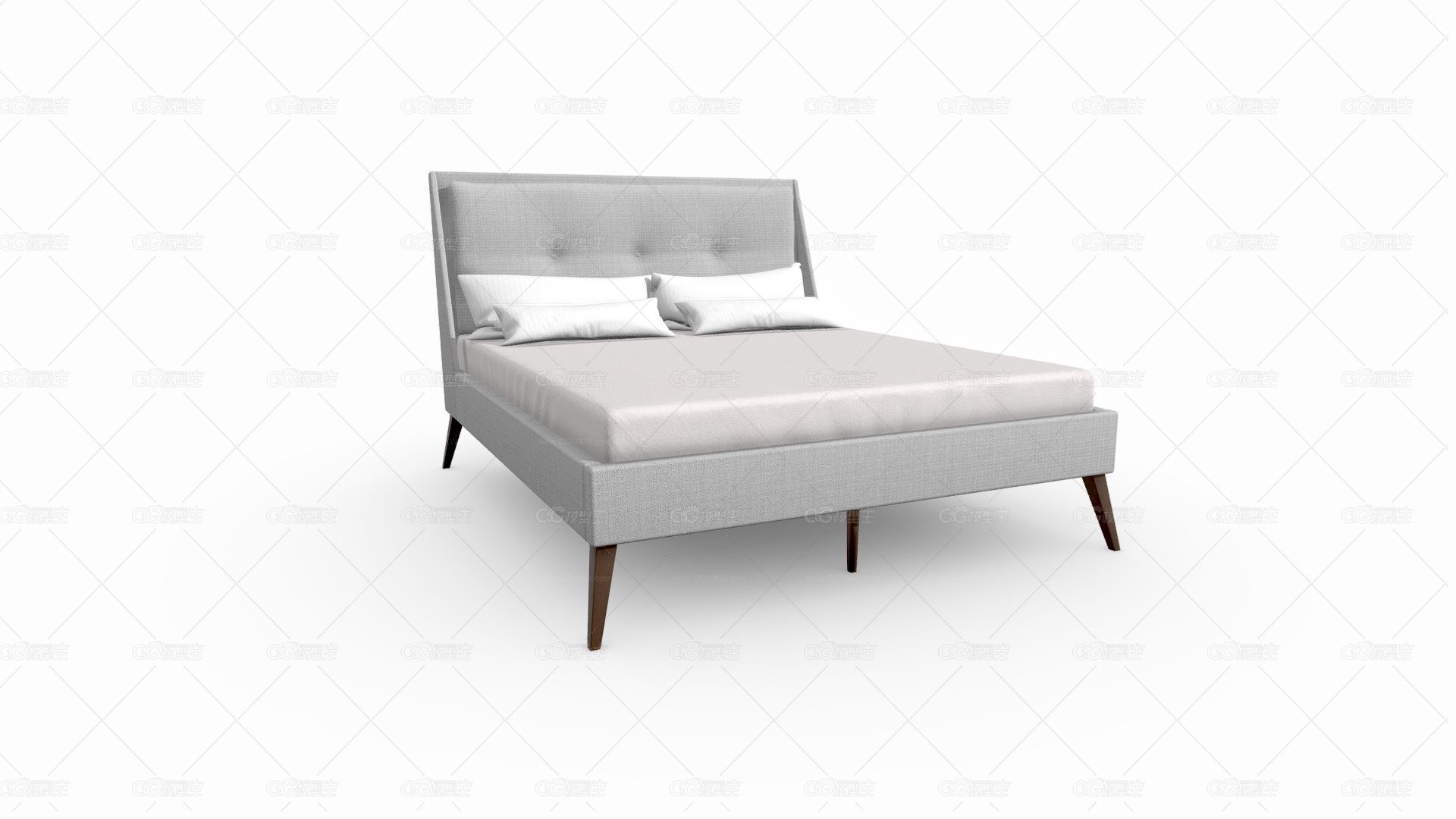 Cama Ettore Extra doble Gris Lam。诺加尔-1