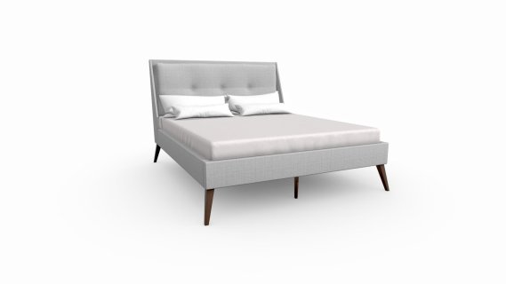 Cama Ettore Extra doble Gris Lam。诺加尔