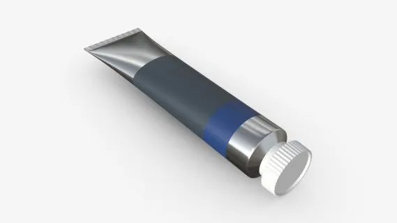 锡管油漆 锡管颜料 软管颜料模型 油画颜料 水彩颜料 油漆管 颜料管 油画颜料美术用品